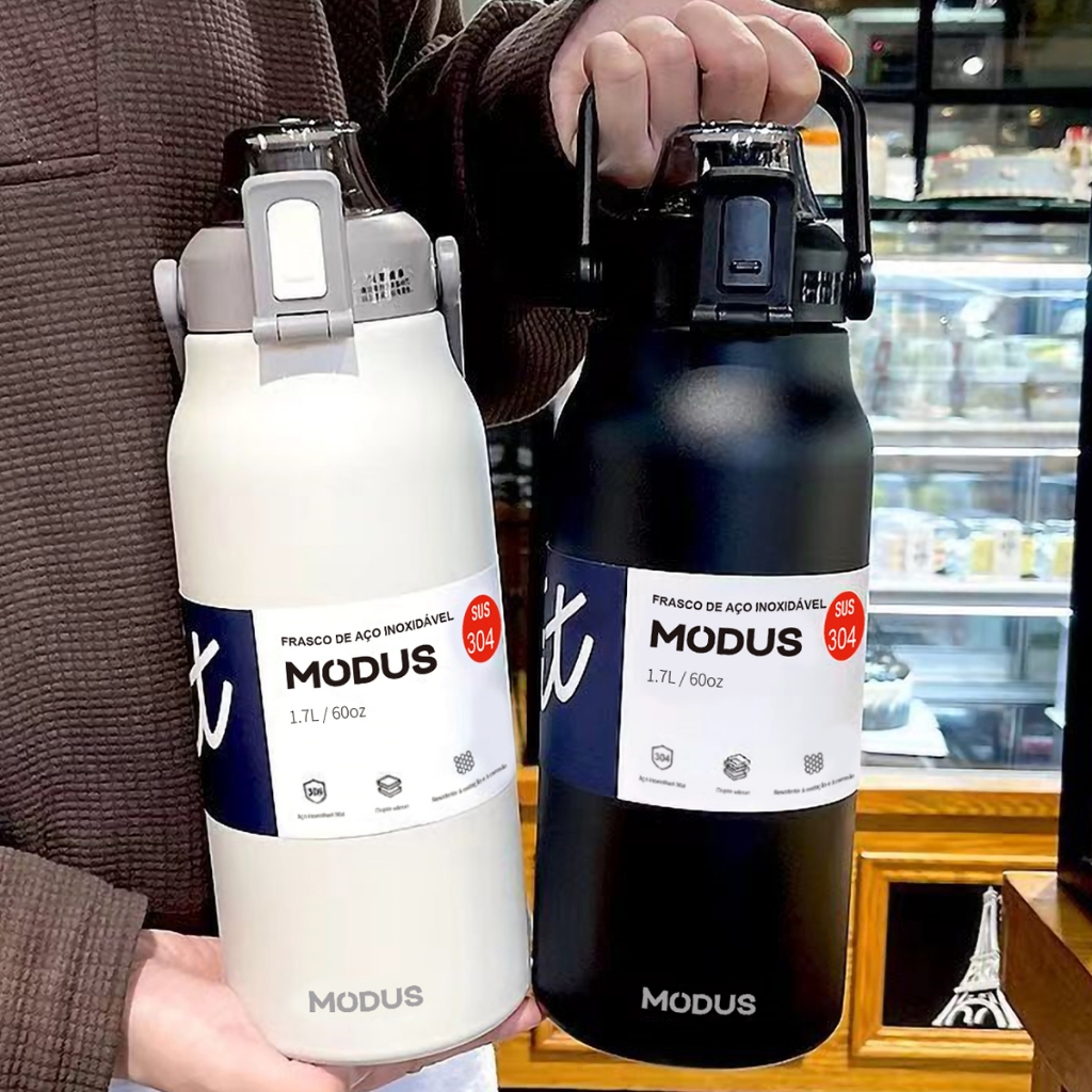 MODUS Garrafa Térmica Isolada a Vácuo De Inox 1700ml Grande Capacidade