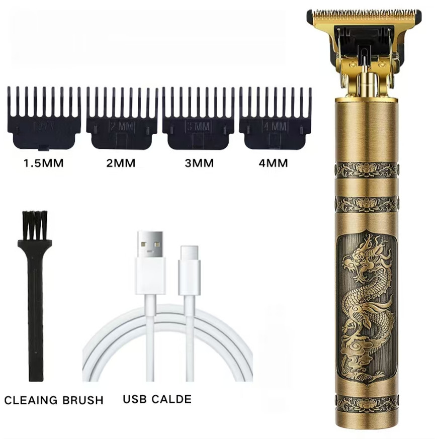 Máquina de Cortar  Cabelo e Barba Masculina, Barbeador Elétrico e Aparador Profissional
