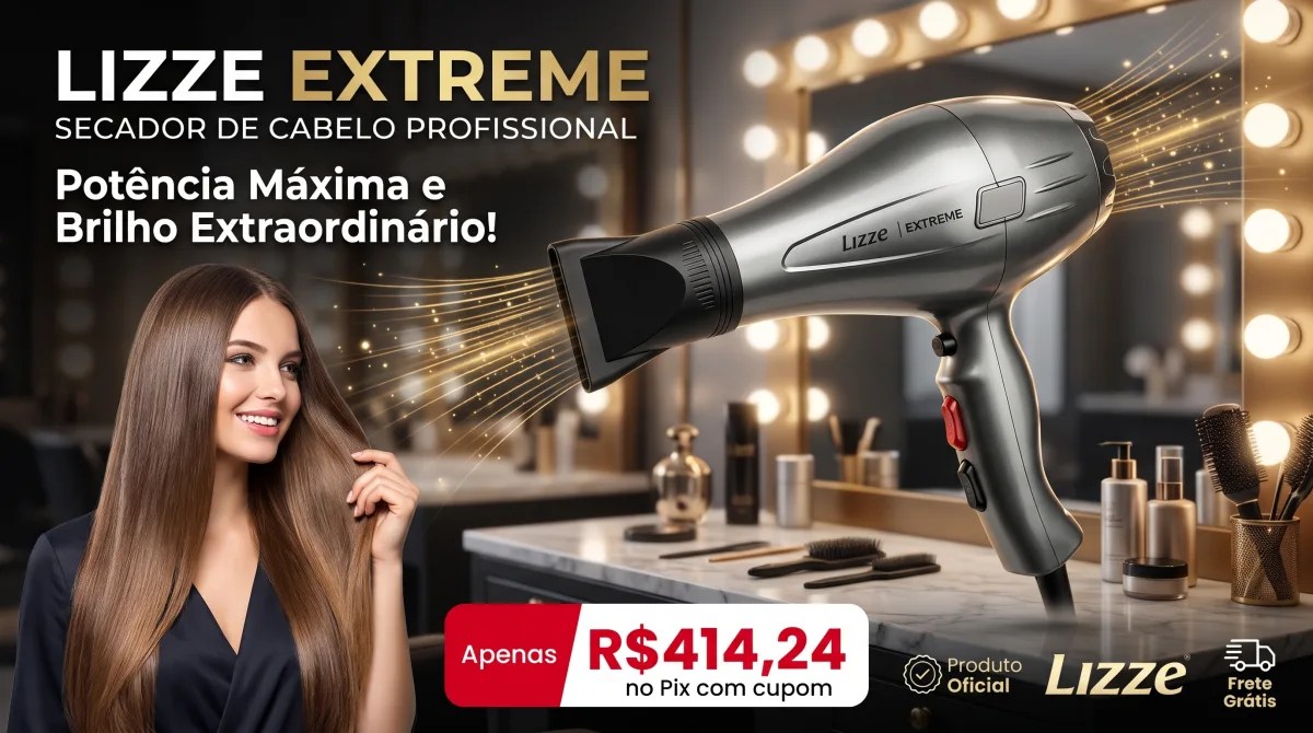 Secador De Cabelo Profissional Lizze Extreme