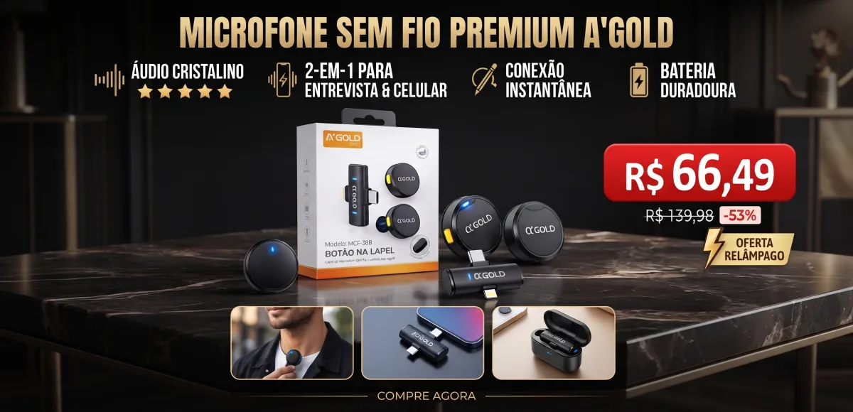 Ranking: Os 5 microfones de lapela mais bem avaliados pelos compradores em 2026