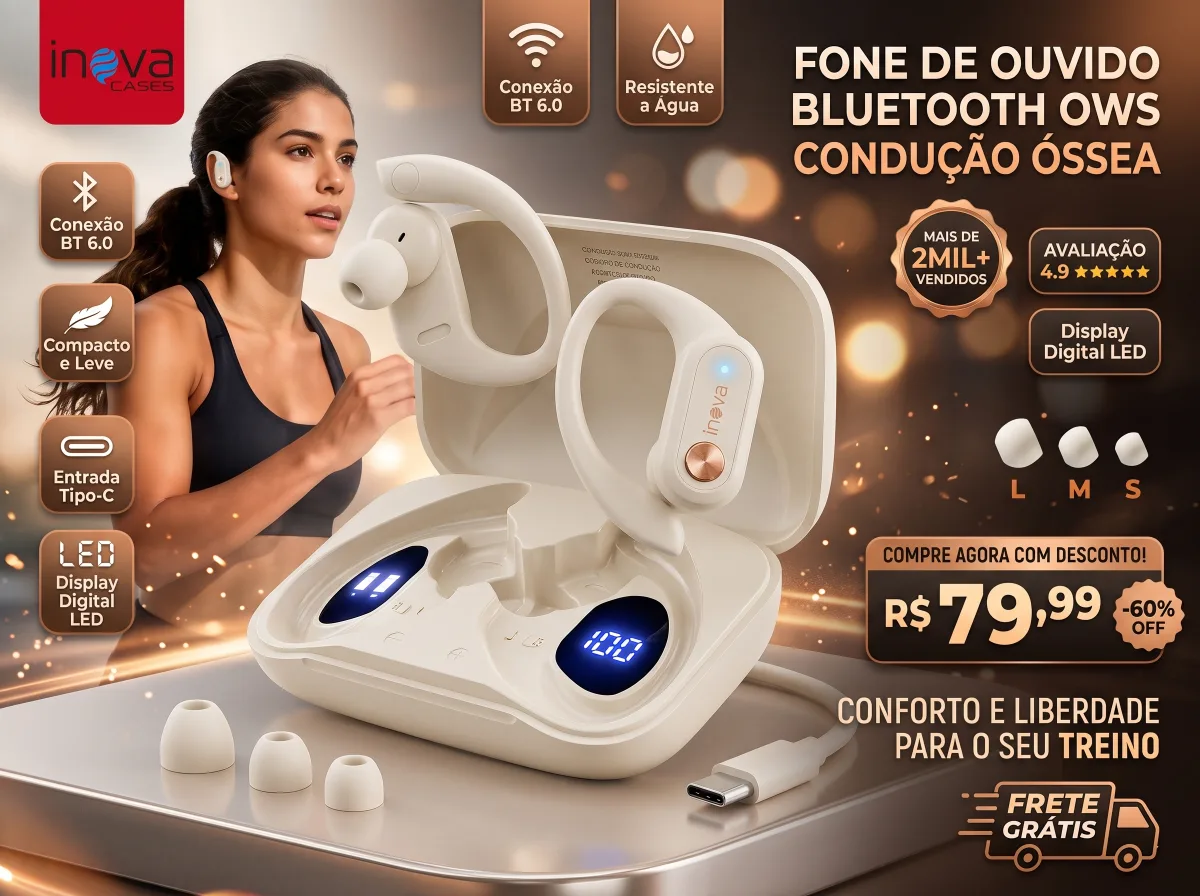 Inova Fone OWS Condução Óssea BT 6.0