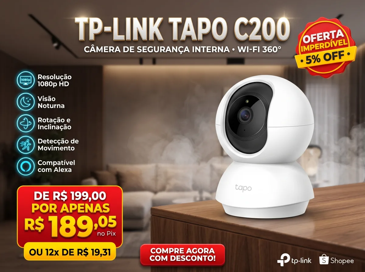 As 5 câmeras de segurança wi-fi mais bem avaliadas em 2026
