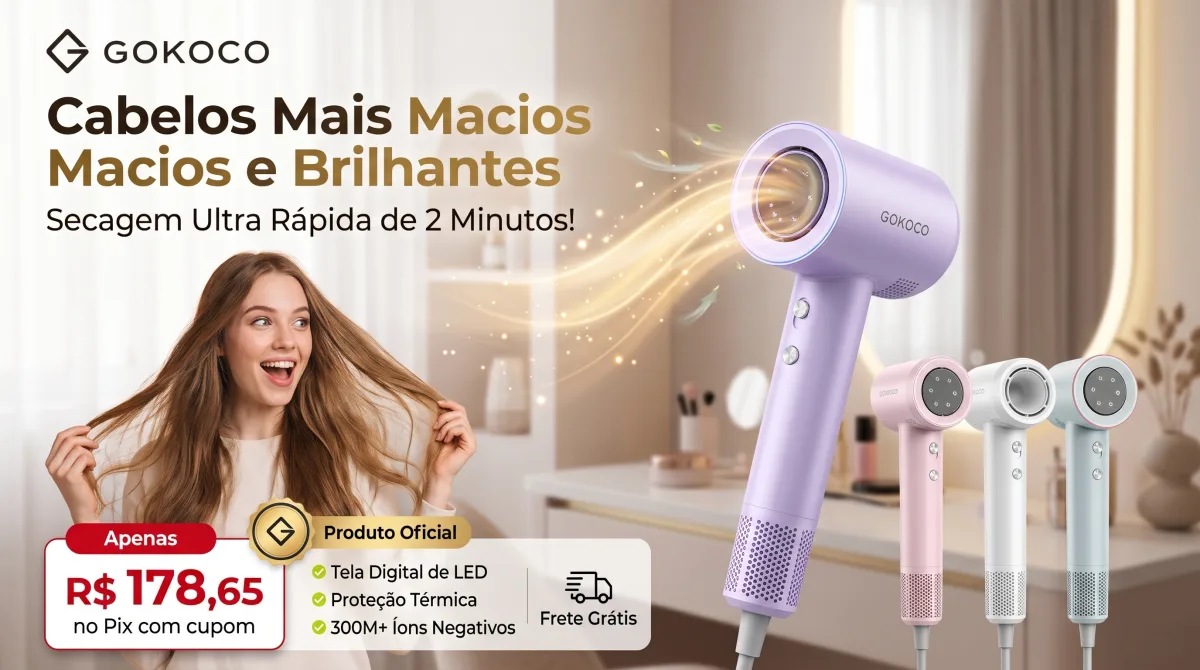 Secador GOKOCO Alta Velocidade 1500W